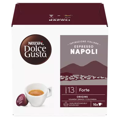 Café capsules NESCAFE Espresso Napoli N°13 - Brésil - compatible DOLCE GUSTO - x16