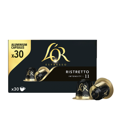 Café capsules L'OR ESPRESSO Ristretto N°11 - Compatible NESPRESSO - x30 156g