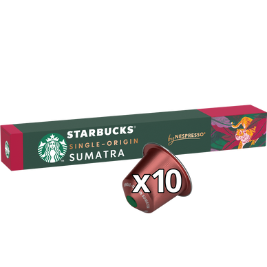 Café capsules STARBUCKS SUMATRA N°8 - Indonésie - compatible NESPRESSO - x10
