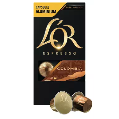 Café capsules L'OR ESPRESSO Colombie N°8 - Compatible NESPRESSO - x10