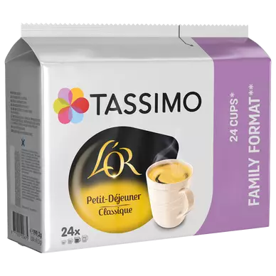 Café dosettes TASSIMO L'OR Petit Déjeuner Classique - Compatible TASSIMO - x24