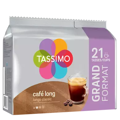Café dosettes TASSIMO Café Long Classique - Compatible TASSIMO - x21