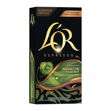 Café capsules L'OR ESPRESSO Saveur Noisette - Compatible NESPRESSO - x10