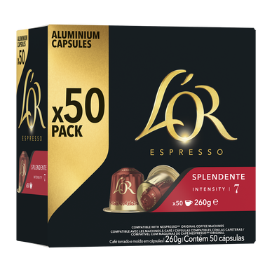 Café capsules L'OR ESPRESSO Splendente N°7 - Compatible NESPRESSO - x50