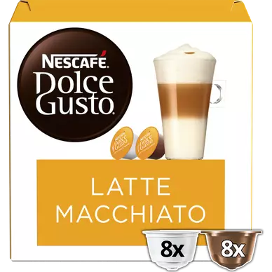 Café capsules NESCAFE LATTE MACCHIATO - compatible DOLCE GUSTO - x16
