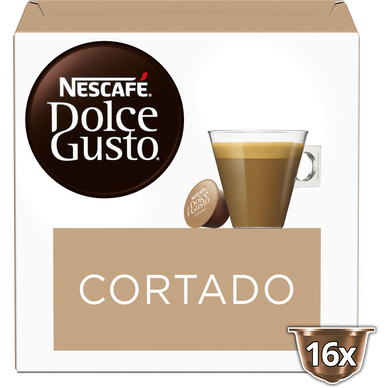 Café capsules NESCAFE Cortado Espresso Macchiato - compatible DOLCE GUSTO - x16