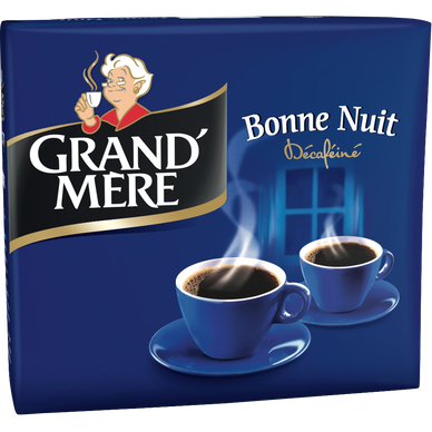 Café moulu GRAND MÈRE Décaféiné Bonne Nuit - 2x250g