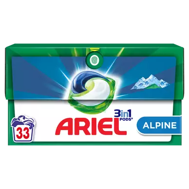 ARIEL - Lessive en Capsules - 3 in 1 - Alpine - 33 lavages - 669 g