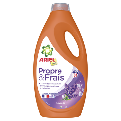 ARIEL - Lessive liquide - Lavande - 33 lavages - 1,485 l