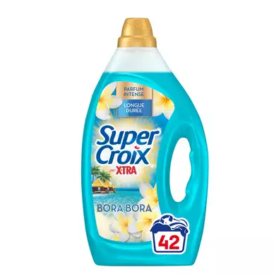 SUPER CROIX - Lessive liquide - Bora Bora - 42 lavages - 1.89l