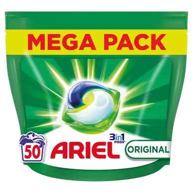 ARIEL - Lessive en Capsules - Original - 50 lavages - 1.025 kg