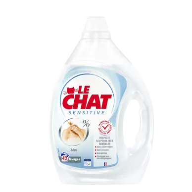 LE CHAT - Lessive liquide - Hypoallergénique - 42 lavages - 1.89 l