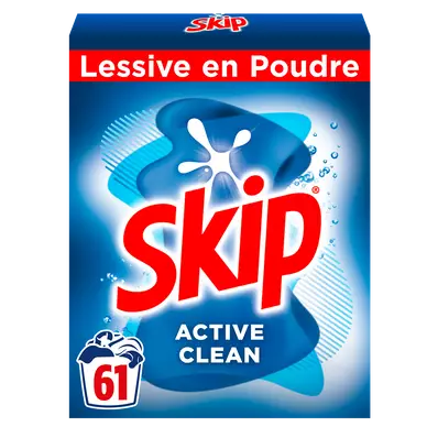 SKIP - Lessive en poudre - 61 lavages - 4,27 kg
