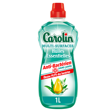 Nettoyant sols carrelages antibactérien eucalyptus & arbre à thé CAROLIN - Bidon 1L