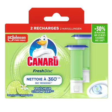 Canard fresh disc liq.citron vert recharge 2x6 disques 72ml