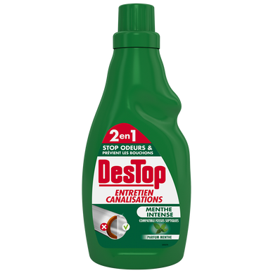 Entretien organique pour canalisations DESTOP, flacon de 750ml