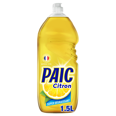 Liquide vaisselle PAIC citron flacon 1,5l
