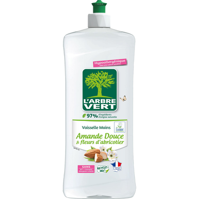 Liquide vaisselle amande douce&fleurs d'abricotier ARBRE VERT 750ml