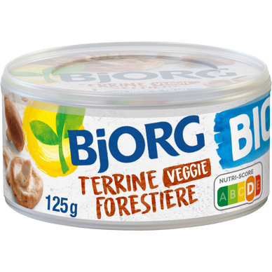Terrine forestière bio recette végétale BJORG, 125g