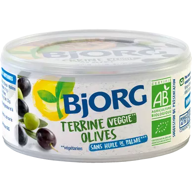 Terrine végétale olives Bio BJORG, 125g