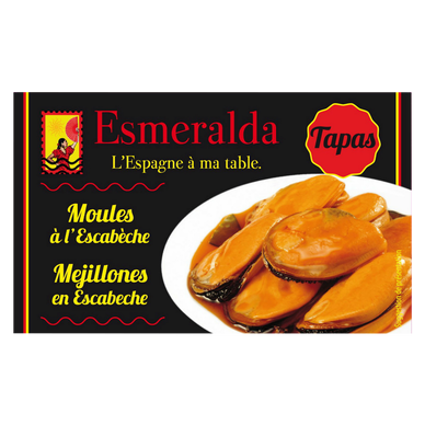 Moules à l'escabèche ESMERALDA, 111g