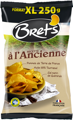 Chips à l'ancienne au sel de Guérande BRETS, 250g