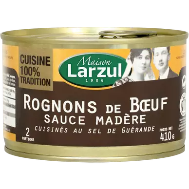 Rognons de boeuf sauce madère LARZUL, 410g