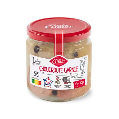 Choucroute garnie Christ 44,6O cl Boîte de 390g