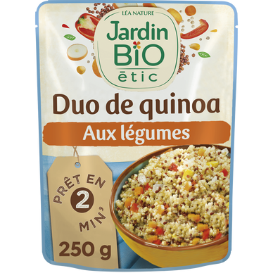 Duo de quinoa aux légumes Recette Sud Américaine JARDIN BIO, 250g