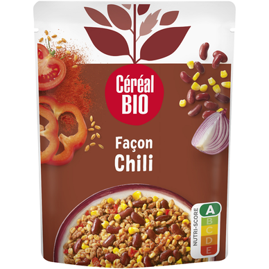 Blé & Soja haricots rouges façon Chili repas express CEREAL BIO - 220g