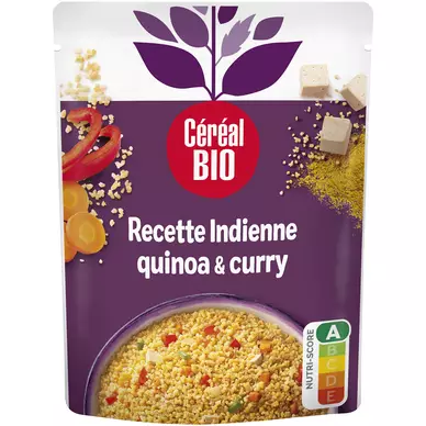 Quinoa boulghour indienne CEREAL BIO,doy pack de 220g