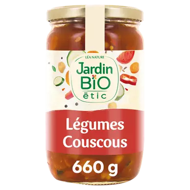 Légumes bio pour couscous JARDIN BIO - Bocal 660g