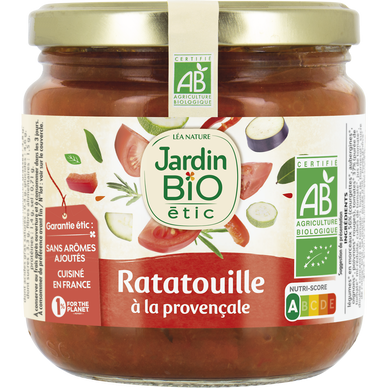 Ratatouille cuisinée herbes provence JARDIN BIO - Bocal 400g