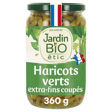 Haricots verts extra fin JARDIN BIO - Bocal 360g