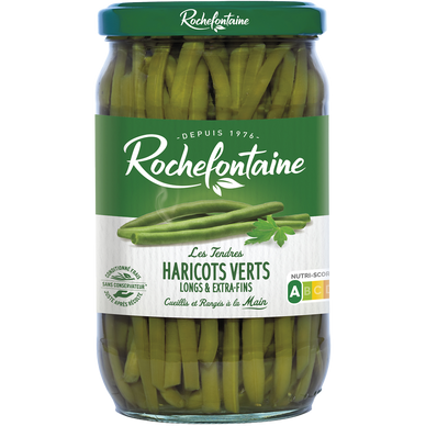 haricots verts extra fins ROCHEFONTAINE bocal 345g