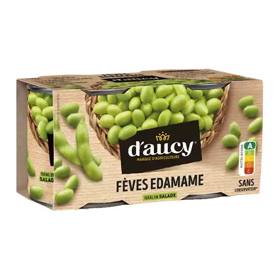 Fêves edamame D'AUCY - Boîte - 2x130g