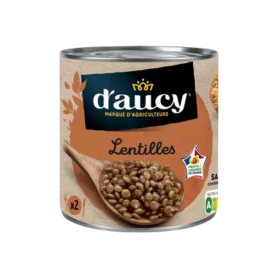 Lentilles préparées D'AUCY - Boîte 265g