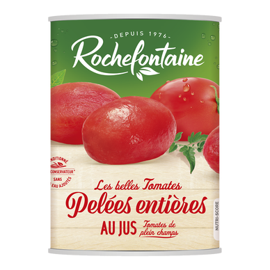 Tomates pelées ROCHEFONTAINE boîte 4/4 480g