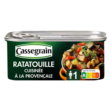 Ratatouille cuisinée CASSEGRAIN - Boîte 185g