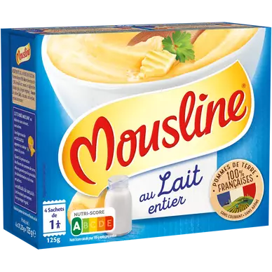 Purée lait MOUSLINE, 1 sachet pour 4 personnes 125g