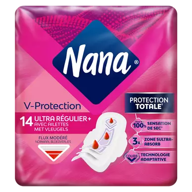 Serviettes hygiéniques ultra régulier plus NANA x14