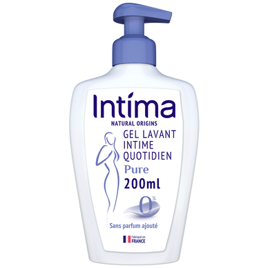 Gel Douche Intime Natural Pure Sans Parfum Ajouté - INTIMA - 200ml