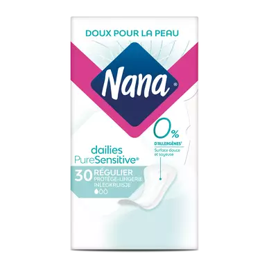 Protège lingerie quotidien pure sensitive normal 0% allergène NANA, x30