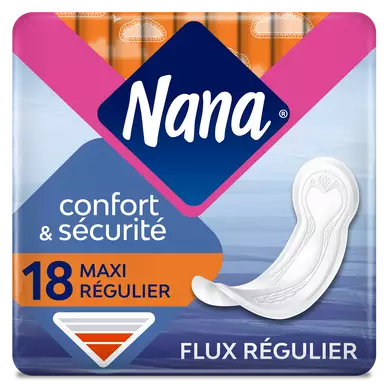 Serviettes hygiéniques maxi Normal NANA, x18