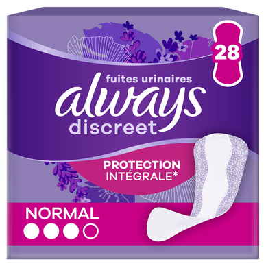 Protège-slips normal ALWAYS DISCREET x28