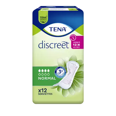 Serviettes pour incontinence normal discret TENA LADY, x12