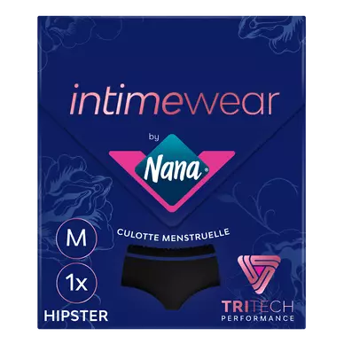 Culotte menstruelle NANA hipster noir taille M