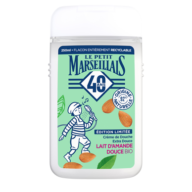 Gel Douche bio extra doux lait d' amande douce LE PETIT MARSEILLAIS 250ml