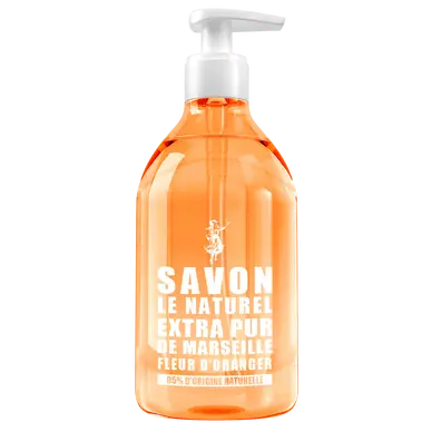 Savon liquide extra pur de marseille fleur d'oranger SAVON LE NATUREL,pompe de 500ml