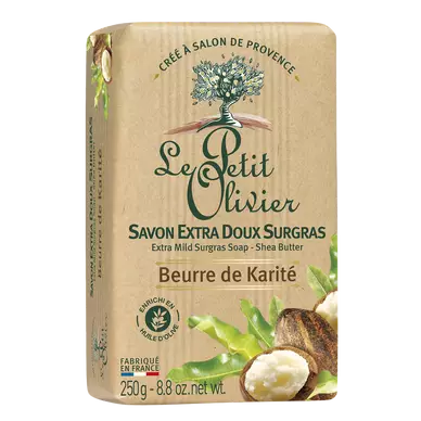 Savon extra doux au karité LE PETIT OLIVIER, 250g